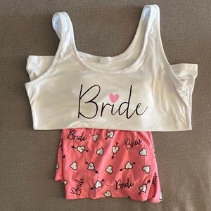 Bride 3 piece pajama set
